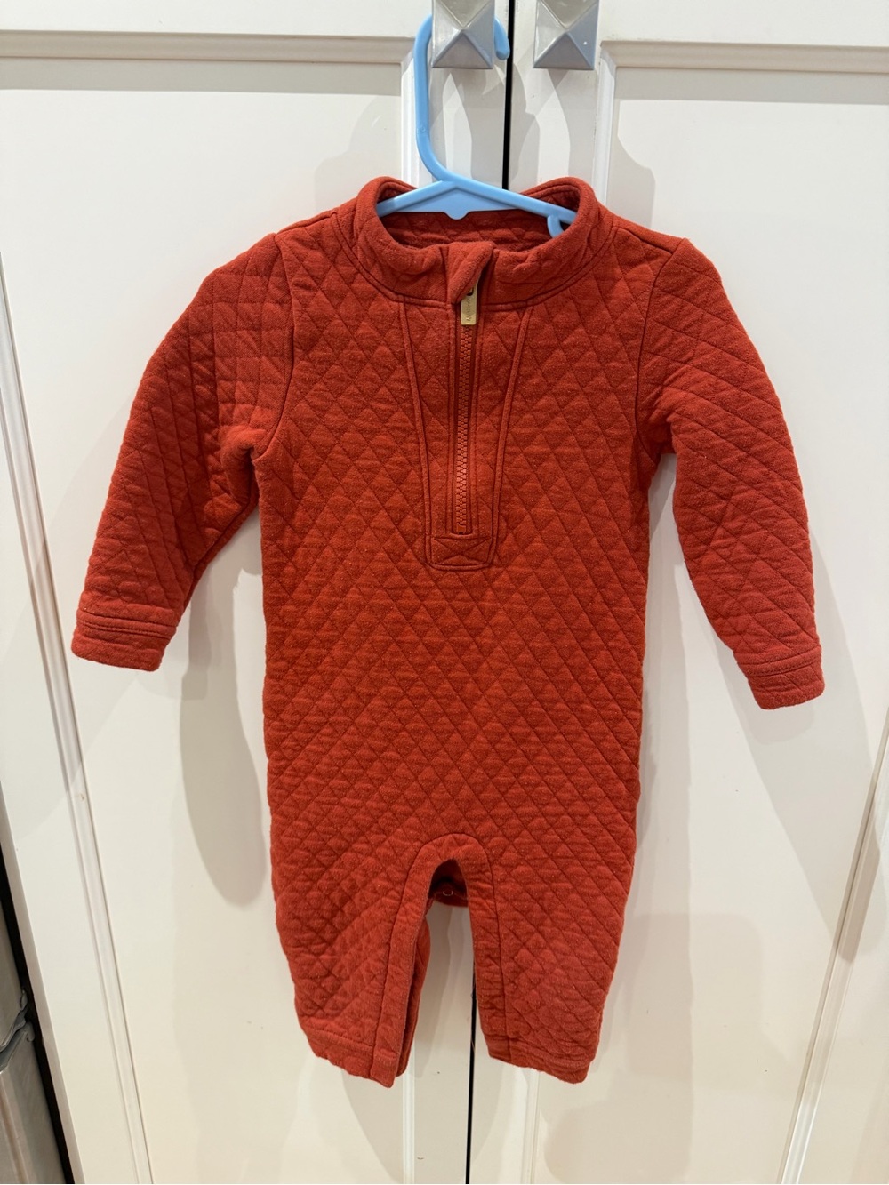 Old navy 12-18m Quilted One-Piece Romper in burnt orange